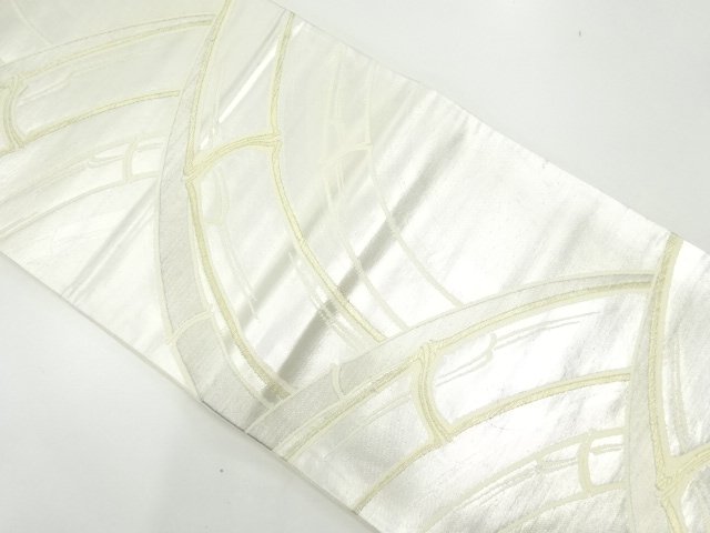 JAPANESE KIMONO / ANTIQUE FUKURO OBI / SILK / WOVEN BAMBOO